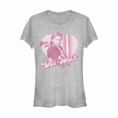 Star Wars You're The Obi-Wan For Me Women's Grey T-Shirt